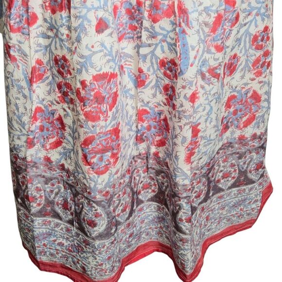 American Eagle Vintage Floral Sleeveless Dress Red And White - Picture 2 of 6